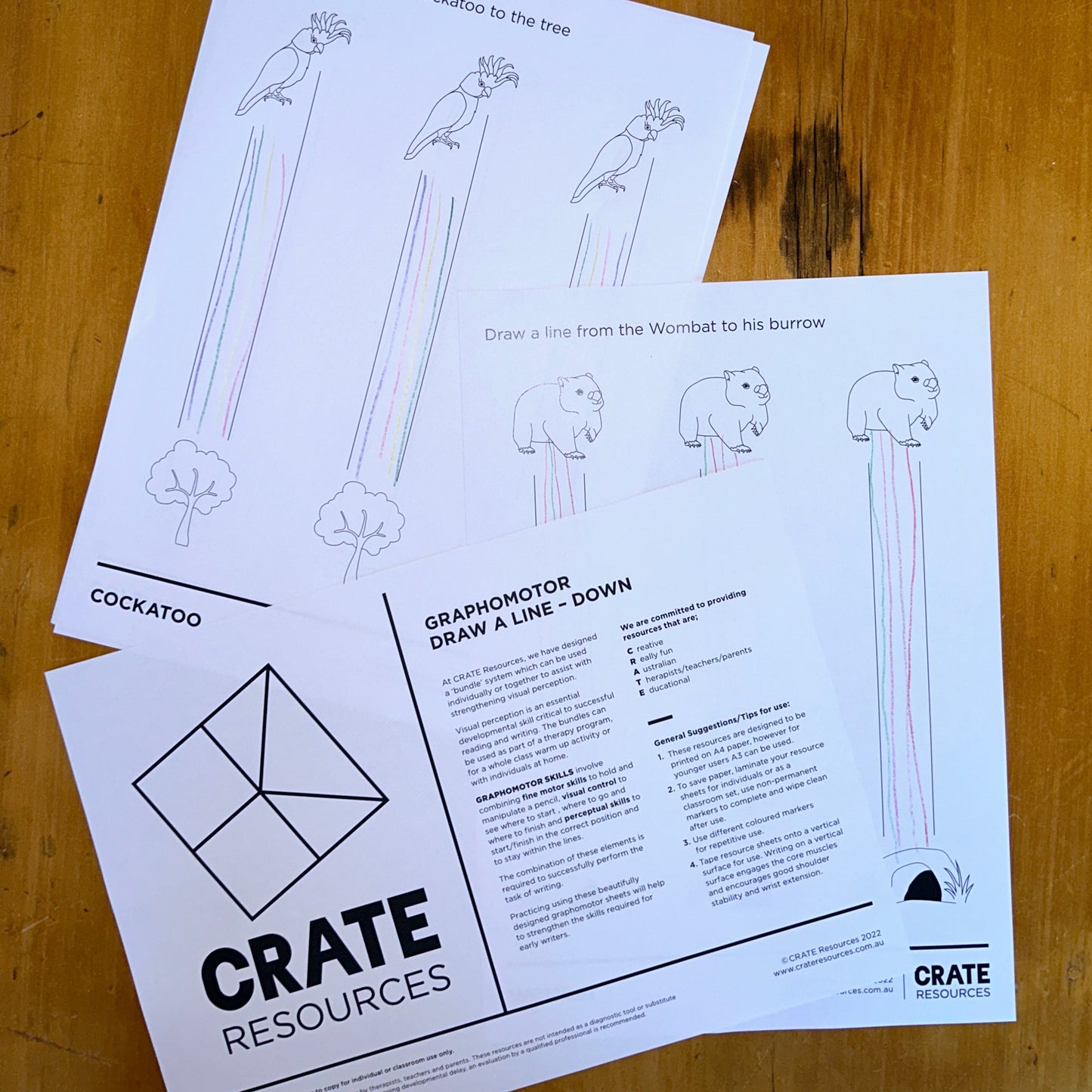 Graphomotor Worksheets - Draw a line