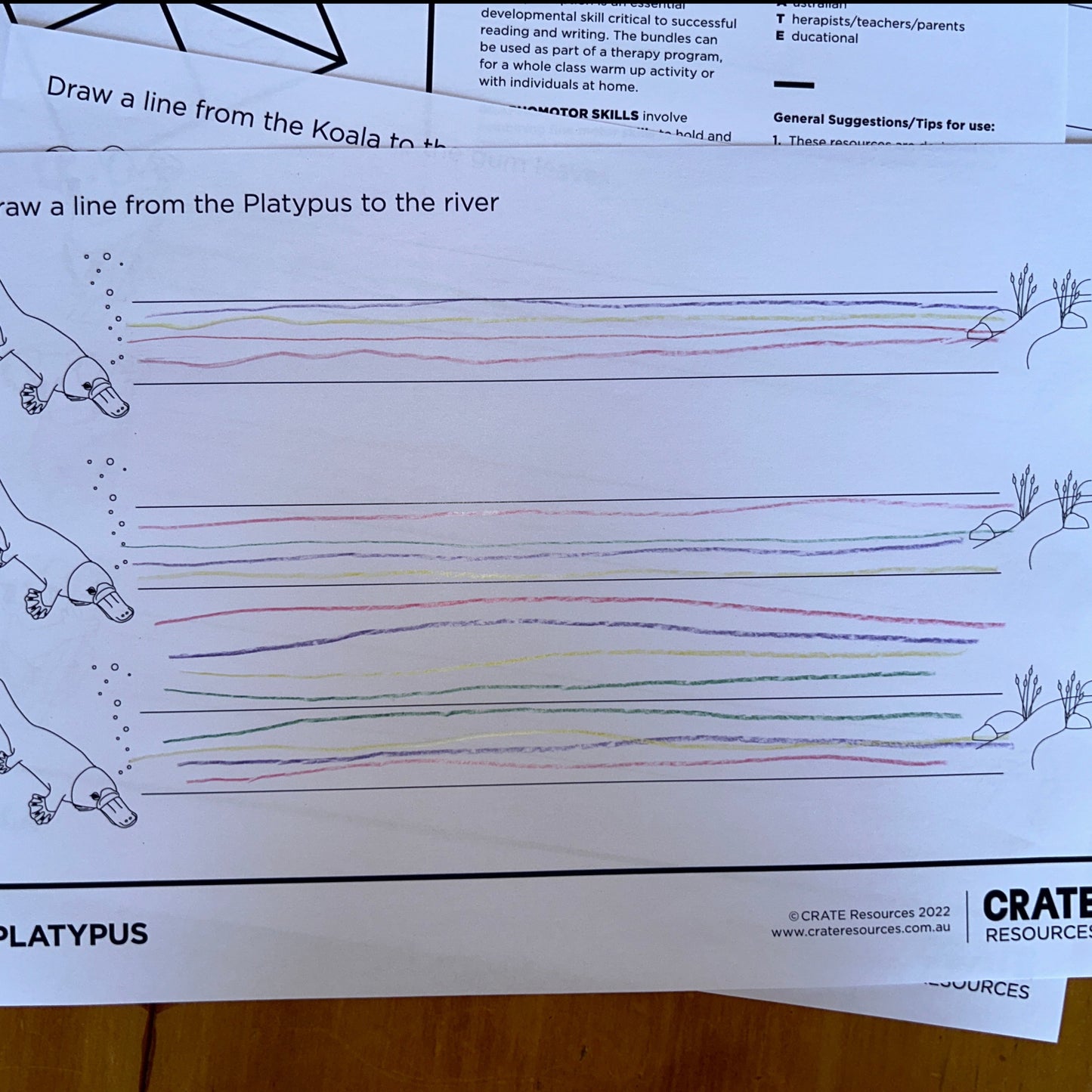 Graphomotor Worksheets - Draw a line