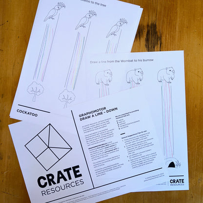 Graphomotor Worksheets - Draw a line
