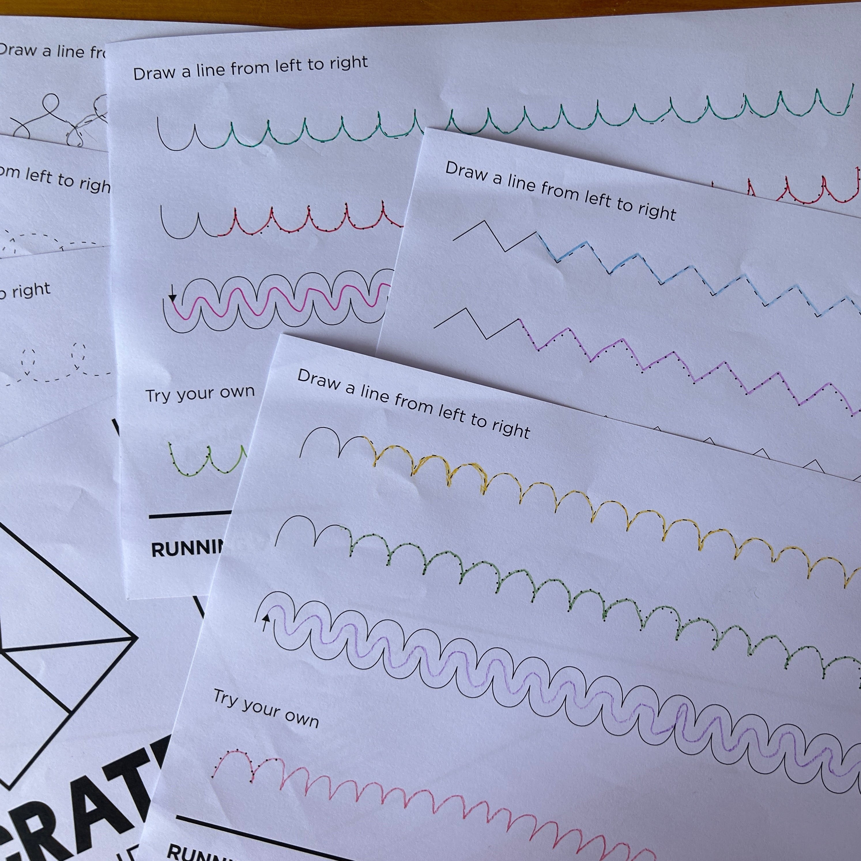 Graphomotor Worksheets - Draw a shape – Crate Resources