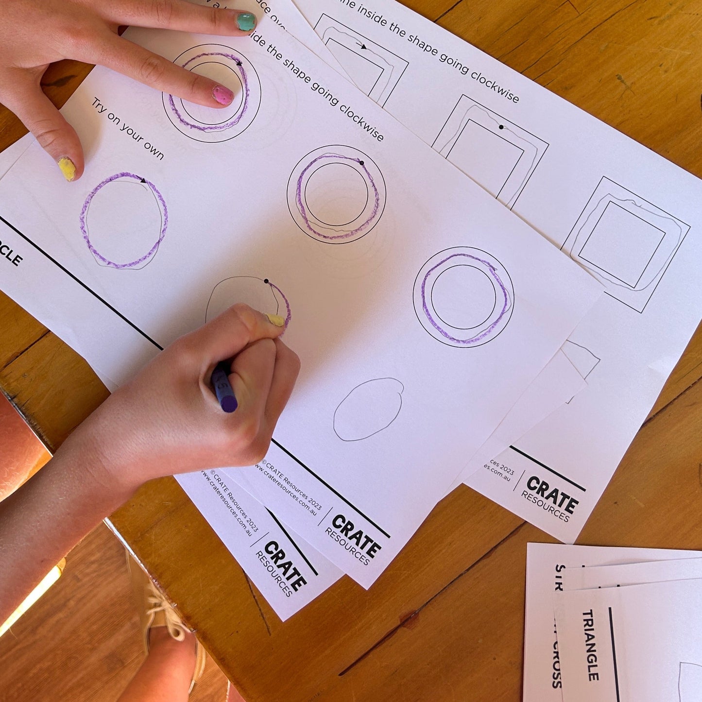 Graphomotor Worksheets - Draw a shape